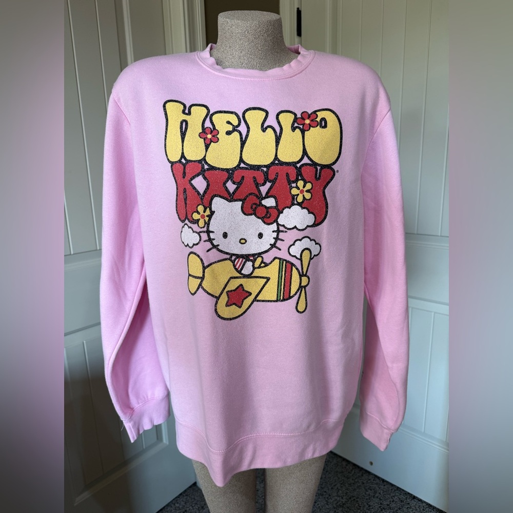 Hello Kitty Pink Sweatshirt Size Large